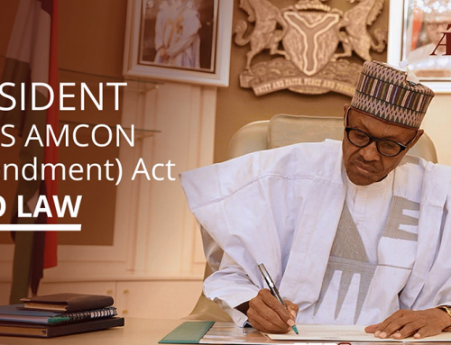 PRESIDENT SIGNS AMCON (AMENDMENT) ACT INTO LAW