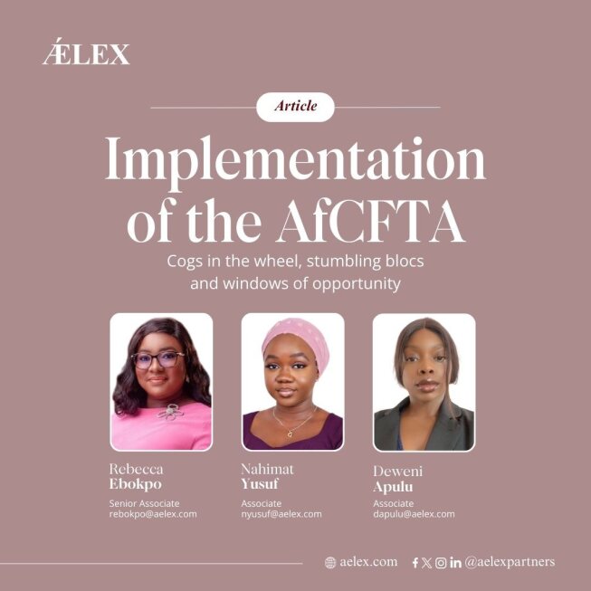 IMPLEMENTATION OF THE AfCFTA - ǼLEX Legal