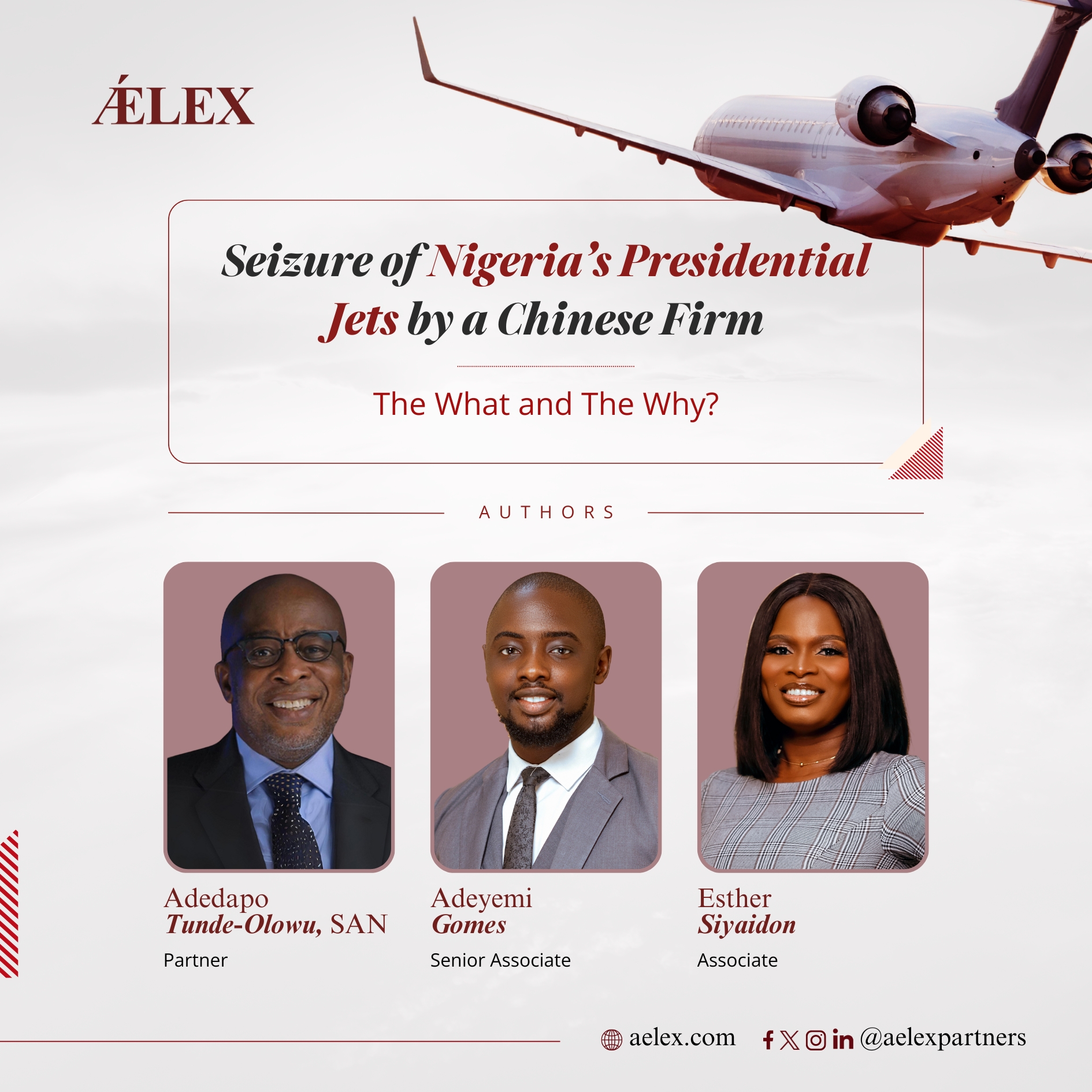 Seizure of Nigeria’s Presidential Jets by a Chinese Firm