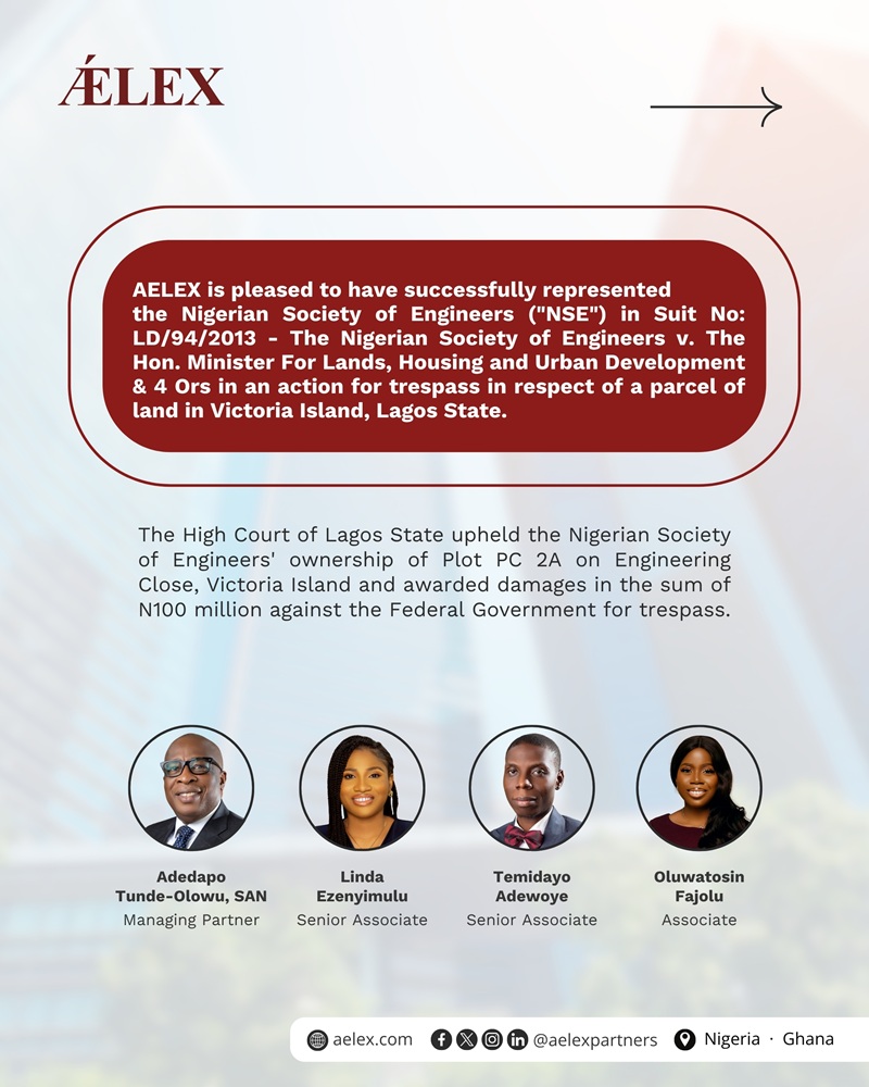 NSE wins land case
